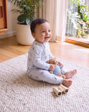 Bébé | Brady Stripe Organic Ls Zipsuit - Brady Stripe