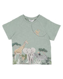 Bébé | Sway Organic Jungle Tee 3-5y - Sage