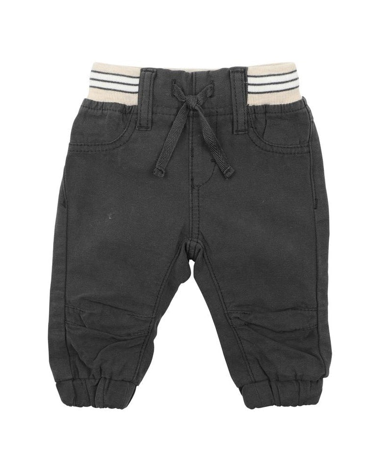 Bébé |Myles Baby Boy Canvas Pants