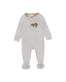 Bébé by Minihaha MATEO STRIPE LS ZIP ONESIE