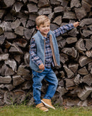 BEBE baby Blue Sherpa Vest