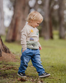 Bebe Hunter FArm Tractor Knitted Baby Jumper