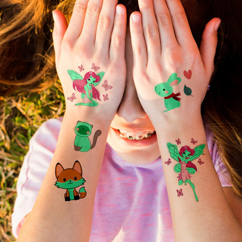 Fairyland Glow Pals: Glow-in-the-Dark Temporary Tattoos - 3pk