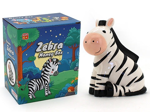 Sitting Zebra Money Box