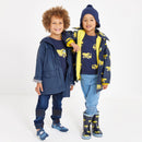 Korango Truck Gumboot Navy/Cyber Yellow