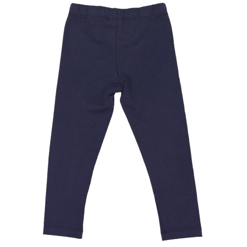 Korango | Cotton Stretch Legging with Badge Navy