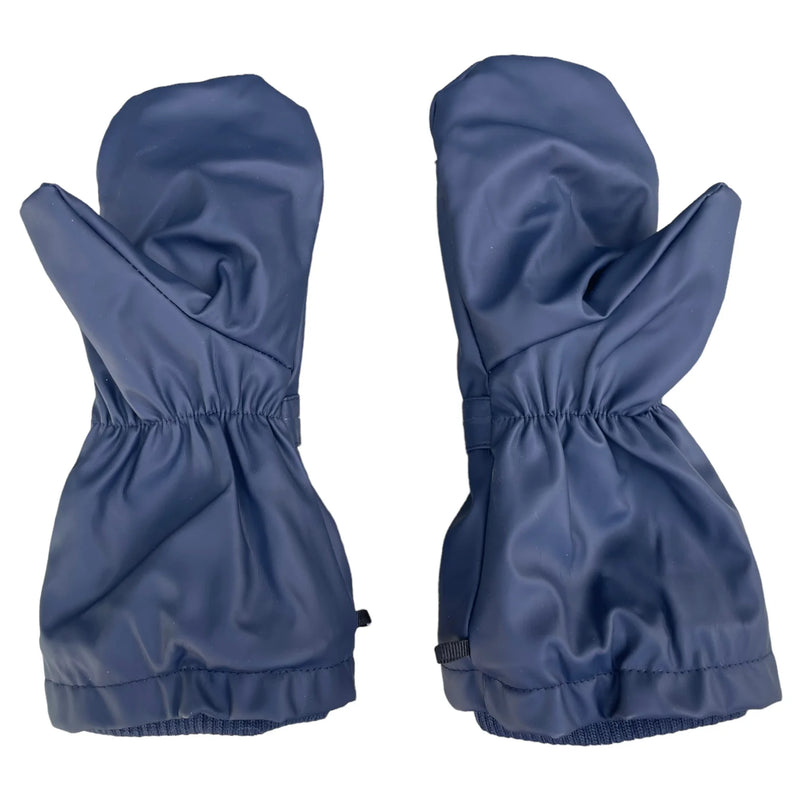 Korango | Polar Fleece Lined Waterproof Mittens-Navy