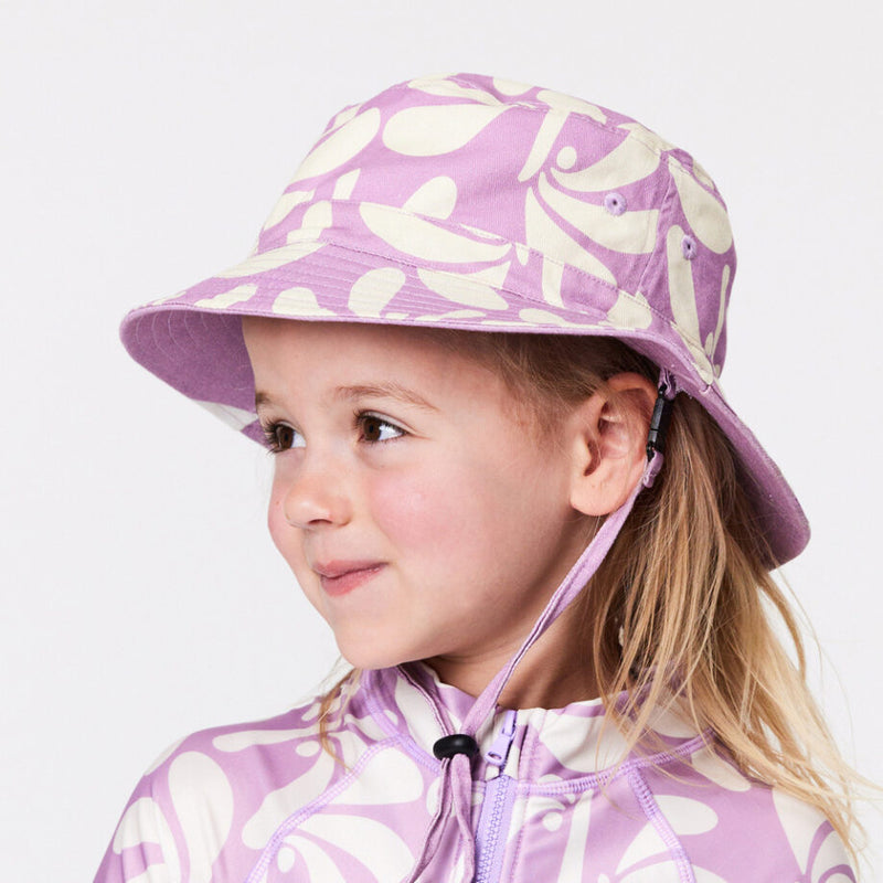 Crywolf | Reversible Bucket Hat-Lilac Palms