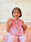Musical Jewellery Box with Pearl Handle-Princess & Unicorn