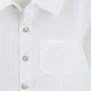 ARCHIE L/S BUTTON ROMPER - IVORY