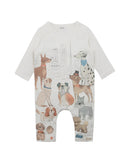 Bebe | Boys Austin Dog Print Onesie