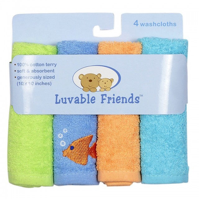Luvable Friends | 4 washcloths