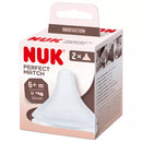 NUK Perfect Match Silicone Teat - 2 Pack - U size 6-12mths