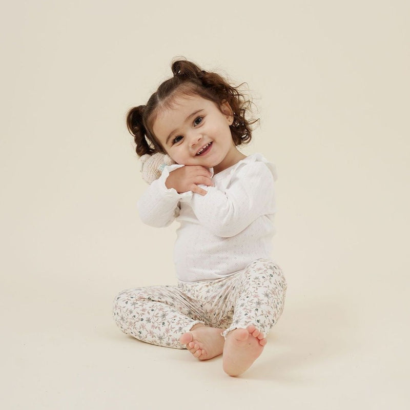 Aster & Oak | White Pointelle Onesie