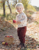 Quincy Mae | Zion Shirt Apples - Natural