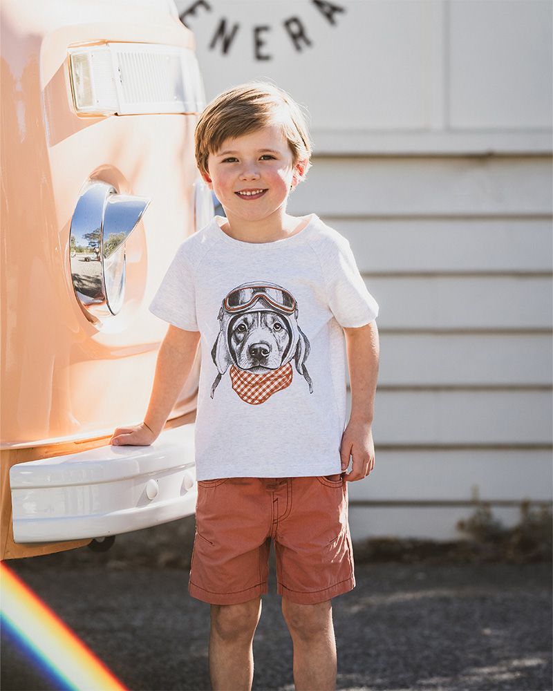 Bébé | Harlan Aviation Dog Tee - kids
