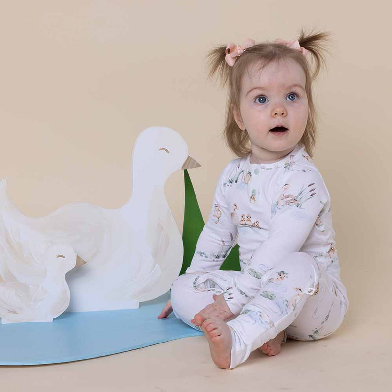 Snuggle Hunny Organic Growsuit | Duck Pond