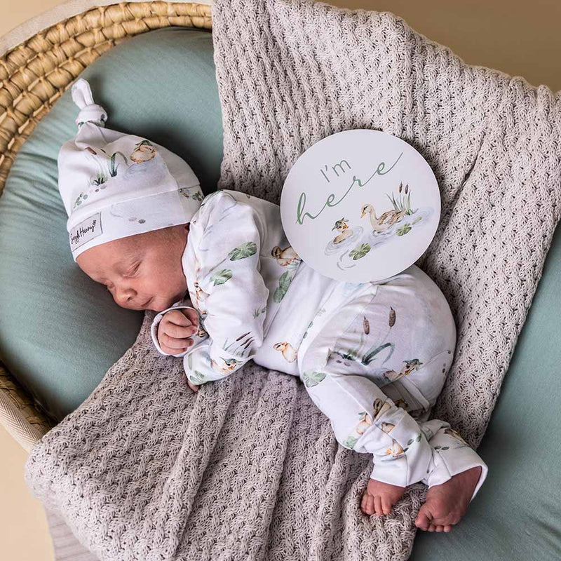 Snuggle Hunny Organic Growsuit | Duck Pond