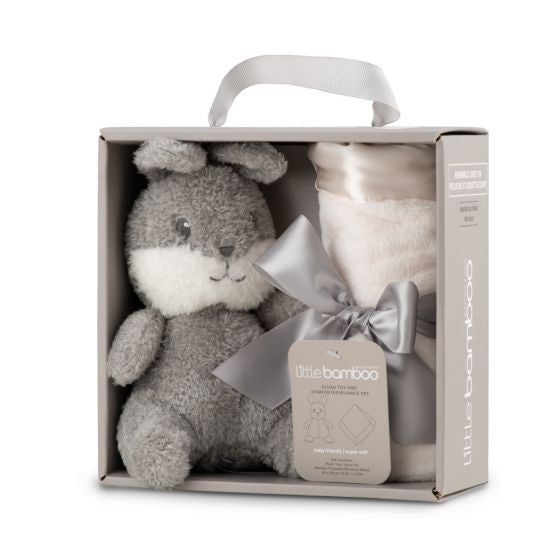 Little Bamboo Plush & Blankie Set - Natural