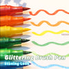 24-Colour Dual-Tip Glitter Markers
