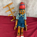 Vintage Pinocchio Hand Carved Wooden Marionette / Puppet