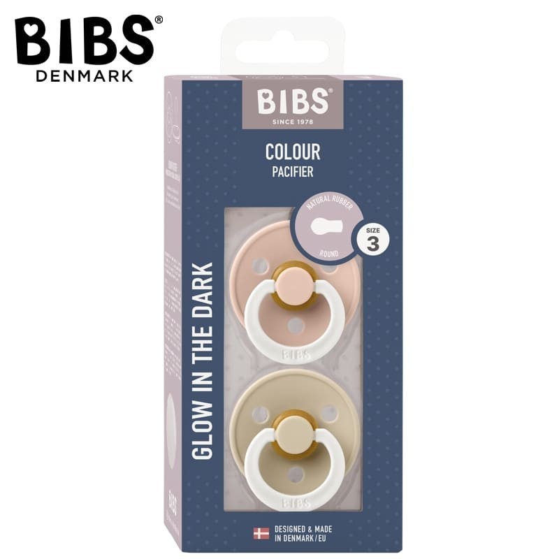 Bibs Pacifier Round Glow-Assorted