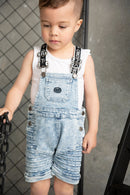 Cracked Soda Billie Detailed Overall Denim Blue 00-3