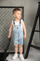 Cracked Soda Billie Detailed Overall Denim Blue 00-3
