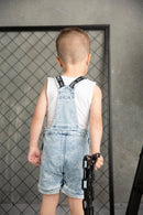 Cracked Soda Billie Detailed Overall Denim Blue 00-3