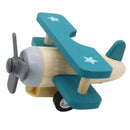 Wooden Pull Back Classic Plane