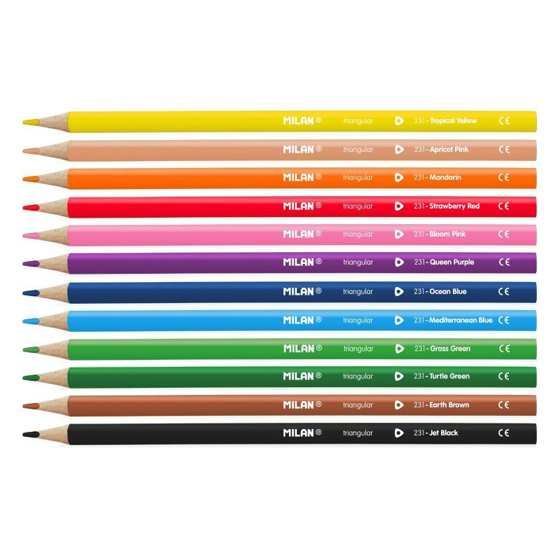 MILAN COLOURED PENCIL 12PC