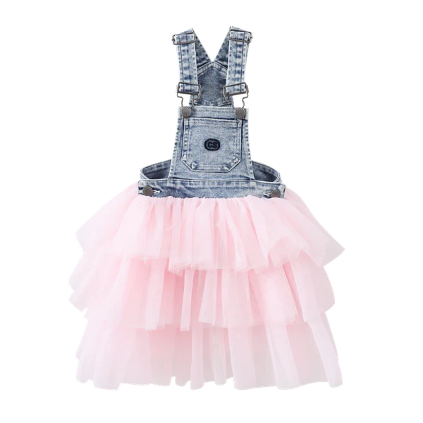 Cracked Soda | Brooke Pinafore Tutu Blue/Pink