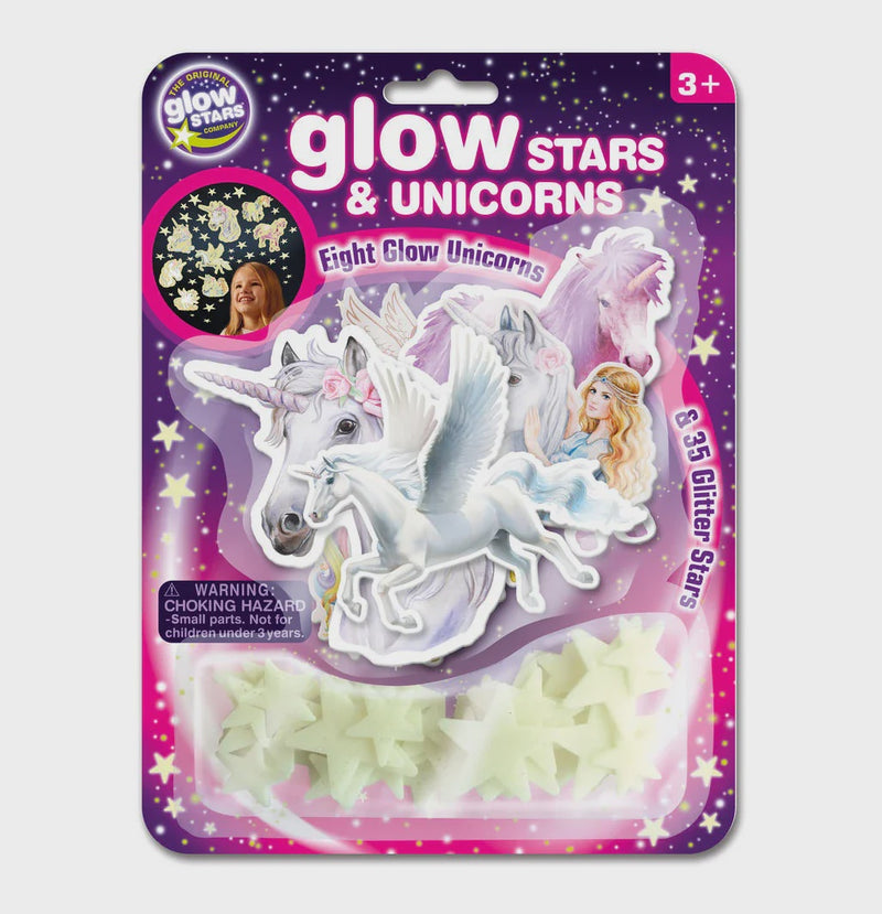 GLOW STARS AND UNICORNS 43PCS