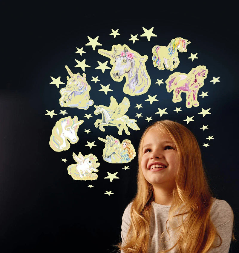 GLOW STARS AND UNICORNS 43PCS