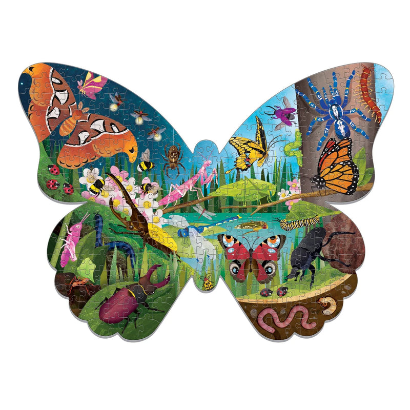 Mudpuppy | Bugs & Butterflies 300 Piece Shaped Scene Puzzle