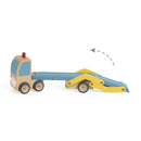 Classic World | Car Transporter Truck - Blue/Yellow