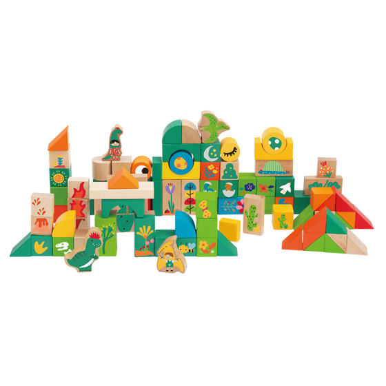 Dinosaur Wood Blocks
