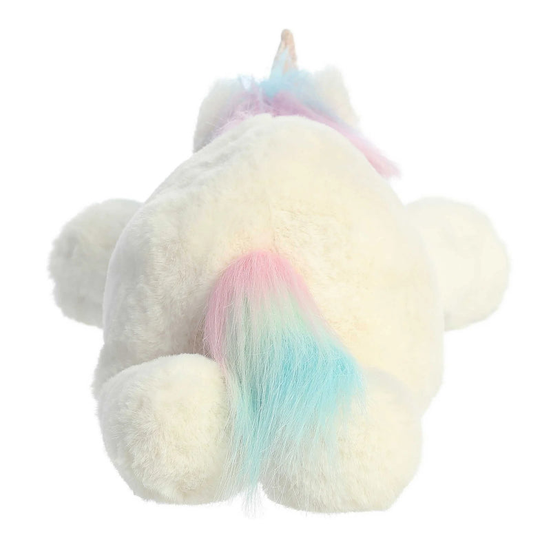 Aurora | Large Unicorn Snoozles Laid-back Stuffed Animal White 18"