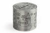 Birth Data  Record Money Box - pewter