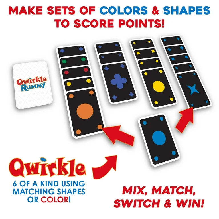 Qwirkle Rummy Mix, Match, Switch & Win