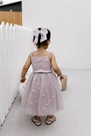 CK | Large Tulle Sailor Bow - Mauve Butterflies