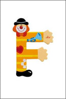 Wooden  Colourful Clown Letters A-Z Asst