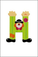 Wooden  Colourful Clown Letters A-Z Asst