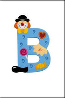Wooden  Colourful Clown Letters A-Z Asst