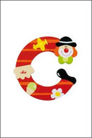Wooden  Colourful Clown Letters A-Z Asst