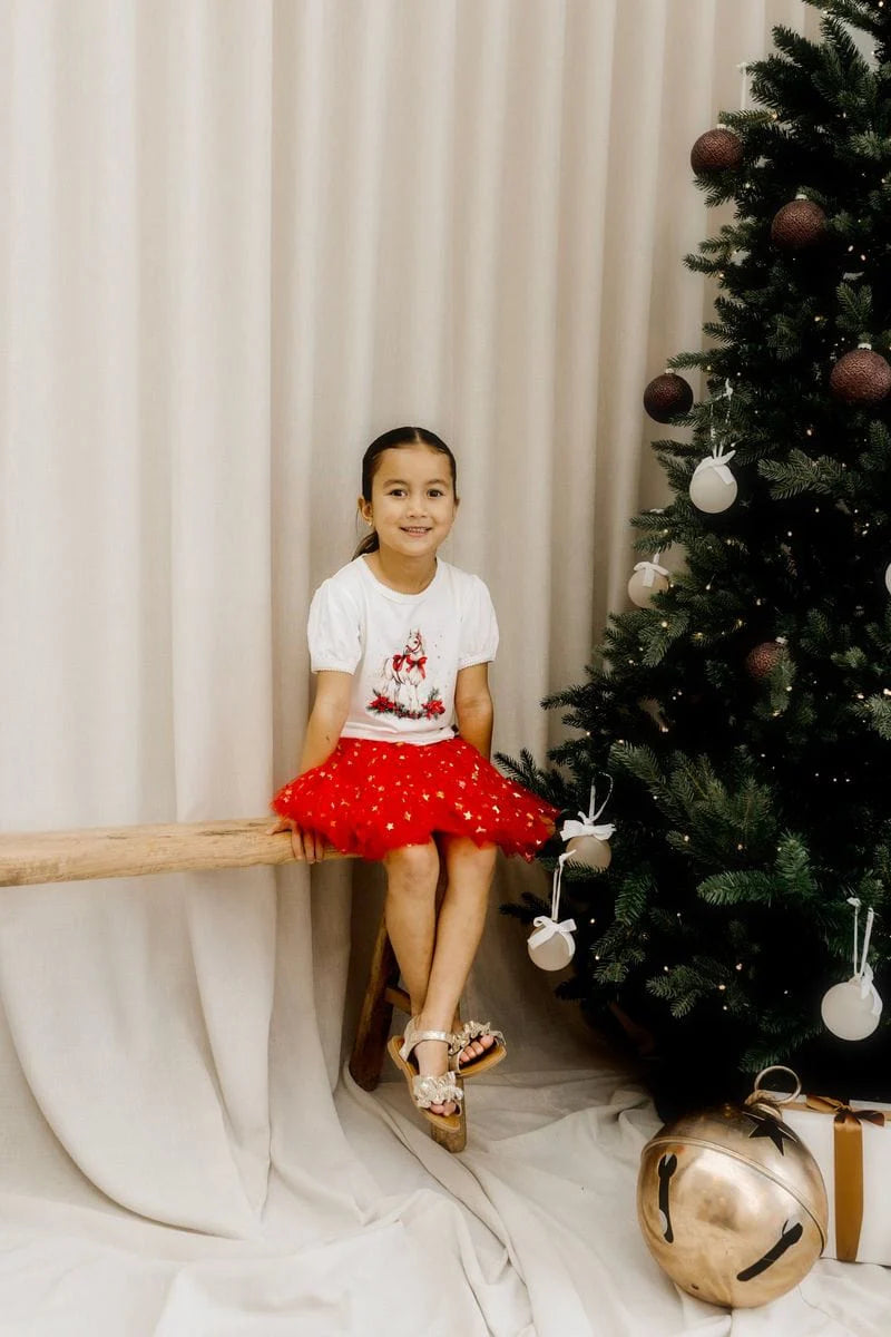 Confetti Kidz | Mistletoe Starlight Pony Bamboo Tee
