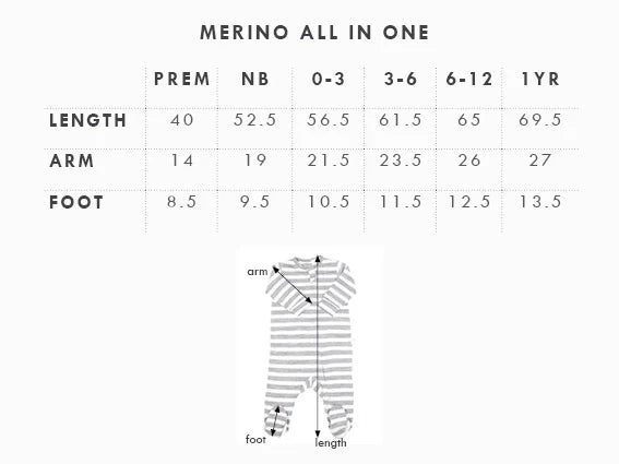 BABU MERINO ALL IN ONE - Denim