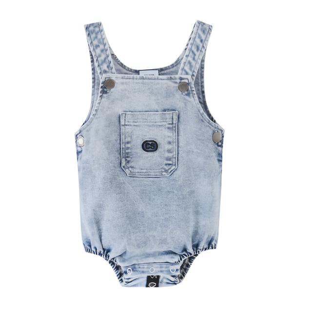 Cracked Soda | CS Denim Summer Romper - Blue