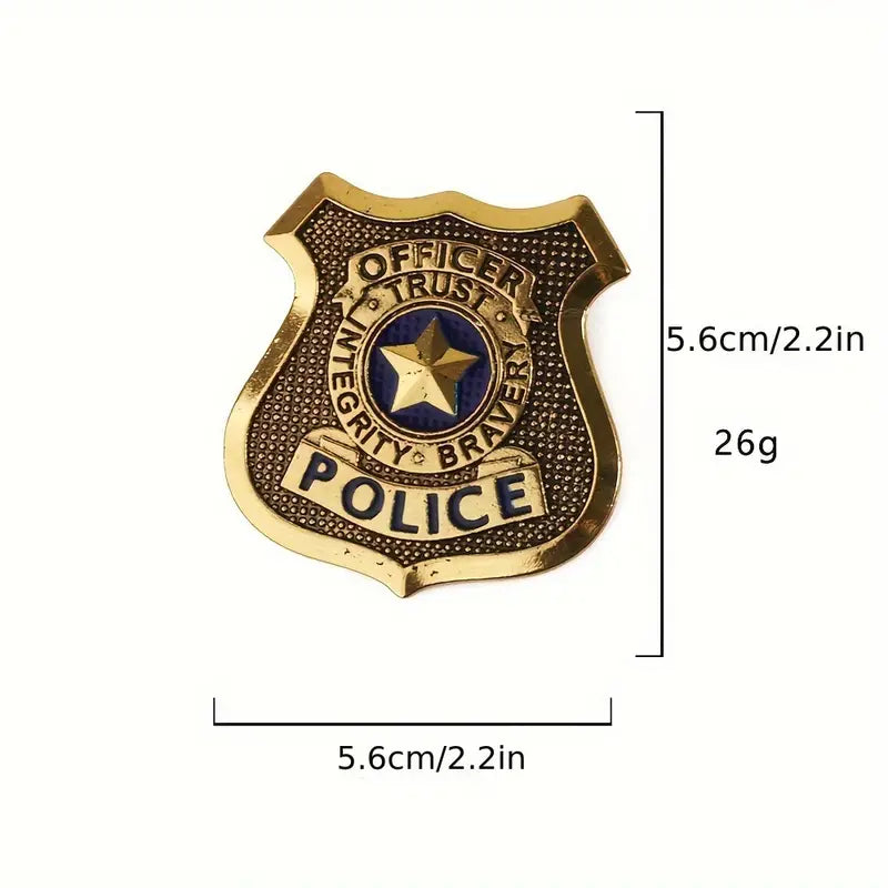 Police Bravery  Badge - Gold