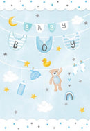 Deluxe Baby Boy Card